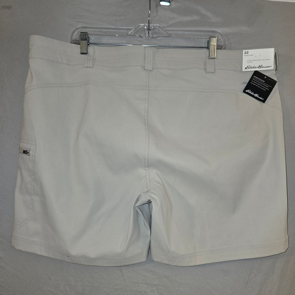 Eddie Bauer Rainier Shorts 22W Womens Pumice Beige Stretch Hiking UPF 50 2023 - Picture 6 of 10
